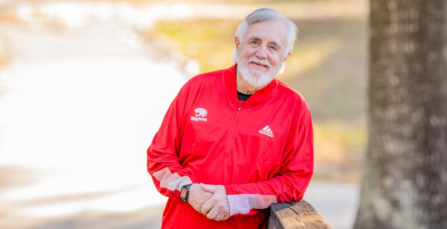 Tom Meyer earned a biology degree at the University of South Alabama, then a master’s degree in nursing, and returned to his alma mater as an assistant professor.